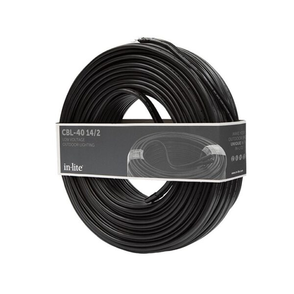 in-lite LOW VOLTAGE Cable / 14/2 / 2 Conductor Cable / 40 m / 132 ft