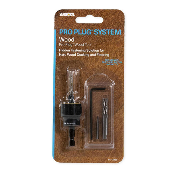 Tool for Ipe Hardwood Plugs