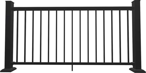 Fortress Al-13 Railing With Glass Baluster Infill